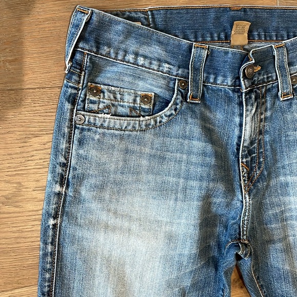 True Religion Men’s Ricky Relaxed Straight Jeans 32x33 - Picture 15 of 16